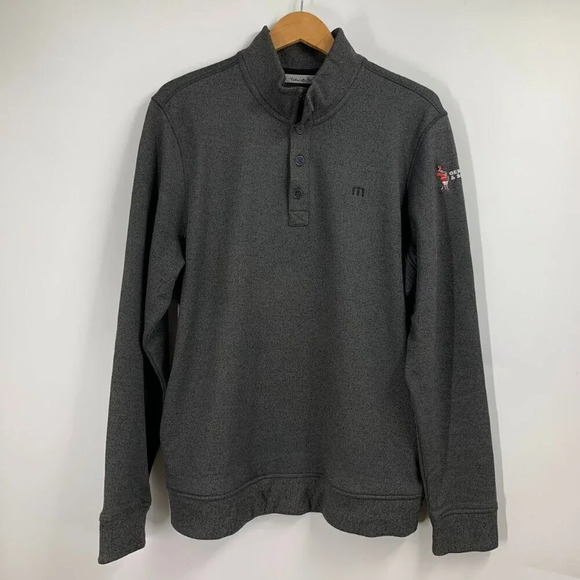 Travis‎ Mathew Men's 1/4 Button General Tool Branded Cotton Pullover Size L - Picture 1 of 14
